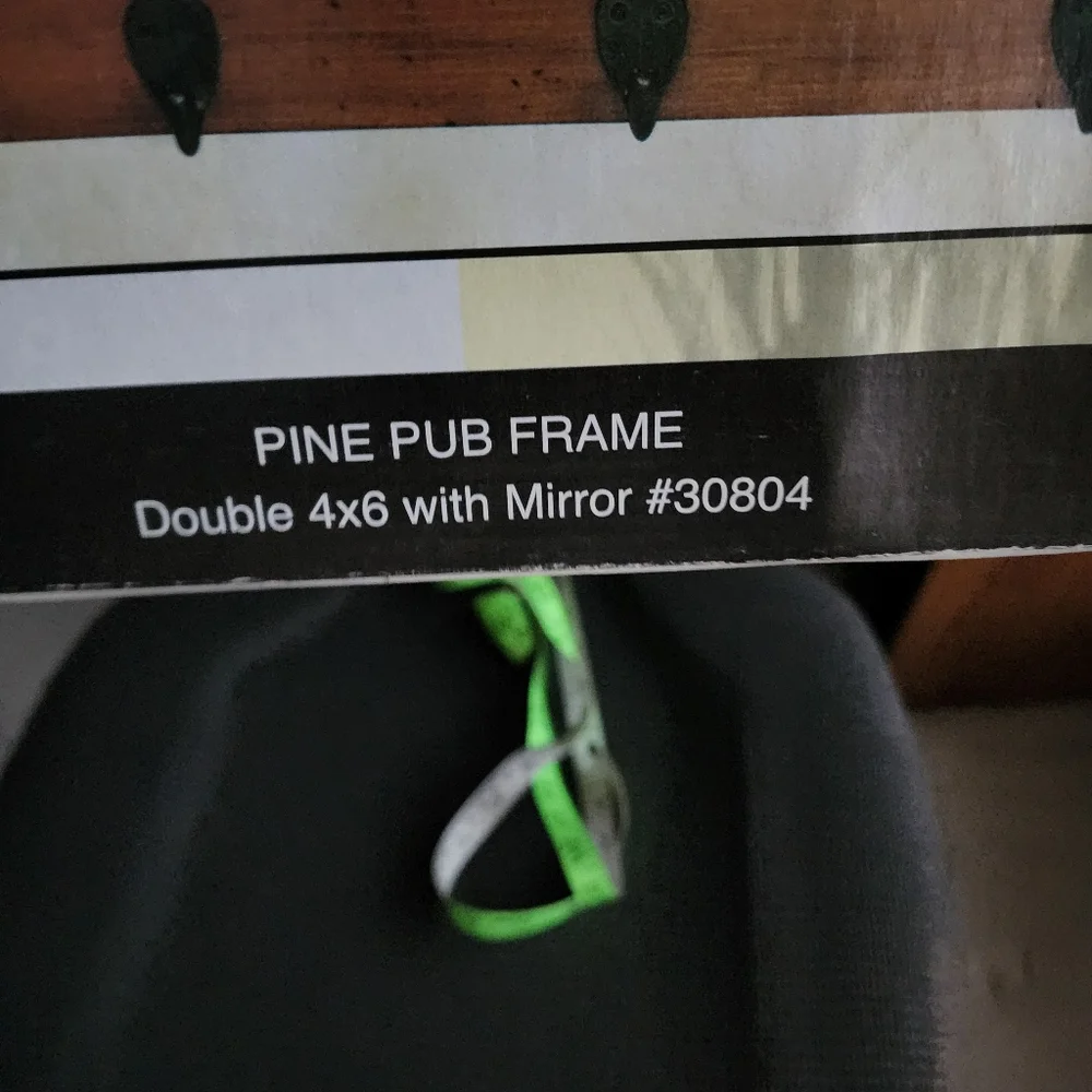 Island Creek Trading Co Pine Pub Frame & wall hooks with photos decor home
